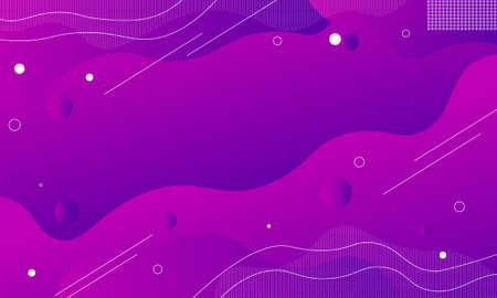 Abstract gradient purple with wavy and rounded shape. Vector illustration.のイラスト素材
