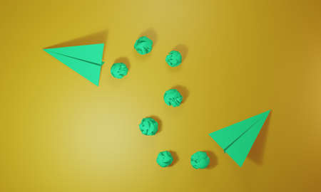 Composition with innovation elements. 3d rendering.の写真素材