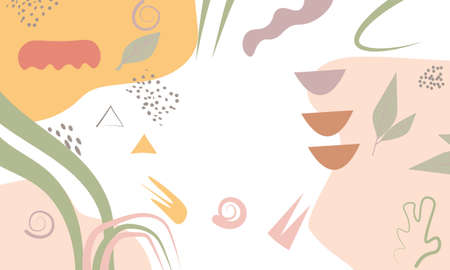 Abstract organic shape background. Vector illustration.のイラスト素材