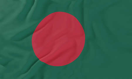 Bangladesh Flag. 3D rendering illustration.