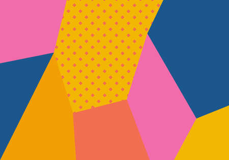 Abstract minimalist colorful shape background. Vector Illustration. Abstract background.のイラスト素材