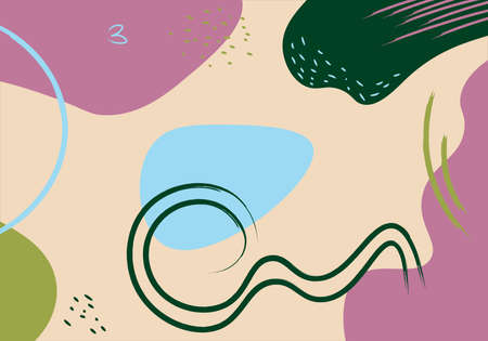 Abstract hand draw shape background. Vector illustration. Abstract background.
