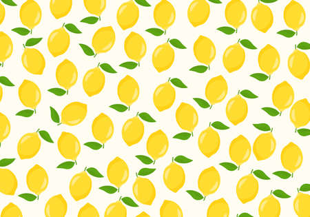 Seamless lemon pattern background. Vector illustration. Abstract background.のイラスト素材