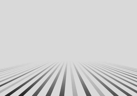 Minimal perspective gray lines background. Vector illustration. Abstract background.のイラスト素材