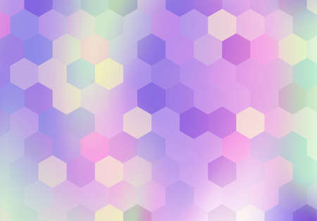 Gradient hexagonal background. Vector illustration. Abstract background.の写真素材