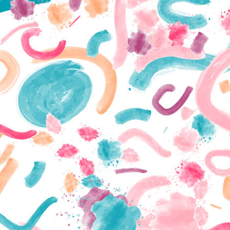 Abstract hand painted pattern background. Vector illustration. Abstract background.のイラスト素材