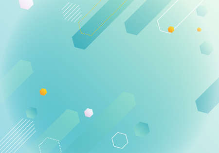 Abstract gradient hexagonal background. Vector illustration.