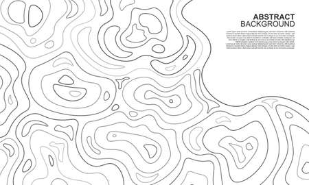 Abstract black lines banner background. Vector illustration.のイラスト素材