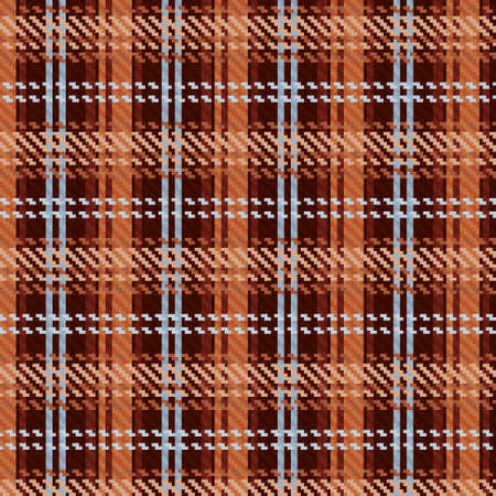 Seamless tartan plaid pattern background. Fabric texture. Vector illustration.のイラスト素材
