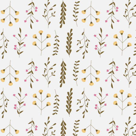 Abstract organic floral pattern background. Vector illustration.