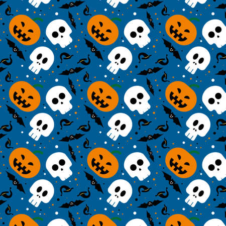 Abstract halloween pattern design background. Vector illustration.のイラスト素材