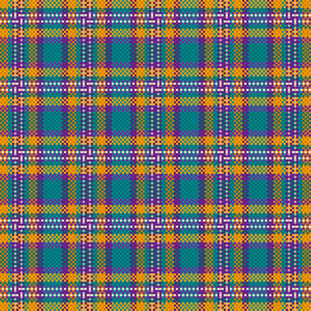 Seamless checkered pattern background. fabric texture. Vector illustration.のイラスト素材