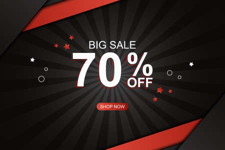 Dark sale banner background with stripes. Vector illustration.のイラスト素材