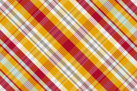 Seamless tartan plaid pattern background with chinese new year color. Vector illustration.