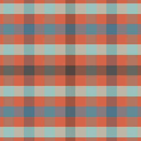 Seamless tartan plaid pattern background with vintage color. Vector illustration.の写真素材