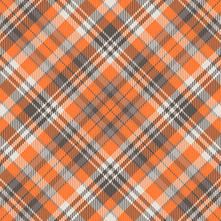 Seamless tartan plaid pattern background with vintage color. Vector illustration.のイラスト素材