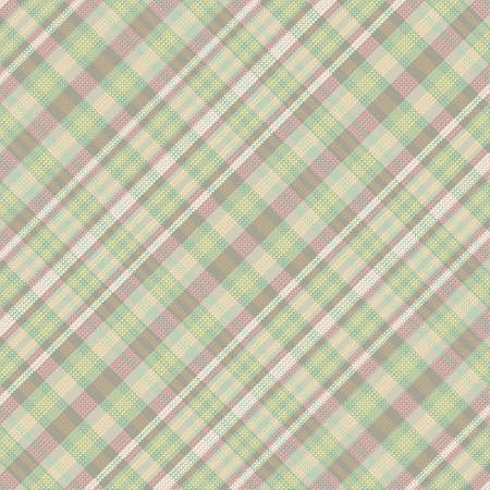 Seamless tartan plaid pattern background with pastel color. Vector illustration.のイラスト素材