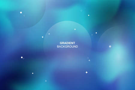 Abstract gradient aqua marine color banner background. Vector illustration.