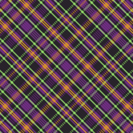 Seamless tartan plaid pattern with texture and retro color. Vector illustration.のイラスト素材