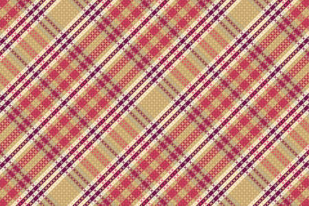 Tartan plaid pattern with texture and retro color. Vector illustration.のイラスト素材