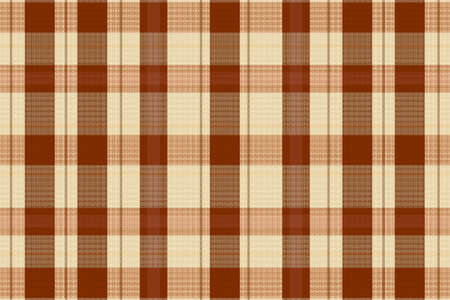Tartan plaid pattern with texture and warm color. Vector illustration.