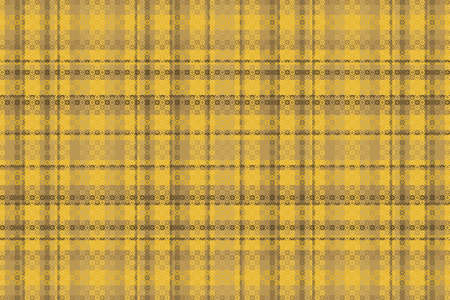 Tartan plaid pattern with texture and coffee color. Vector illustration.のイラスト素材