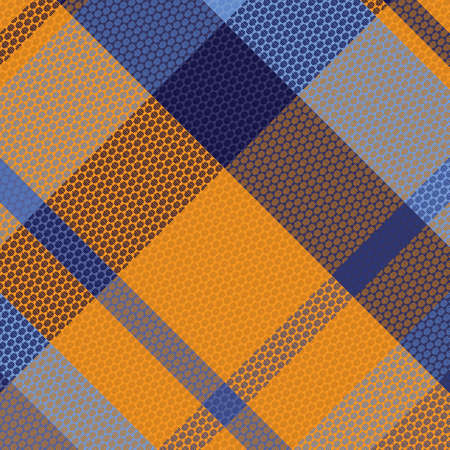 Tartan or plaid night color pattern.のイラスト素材