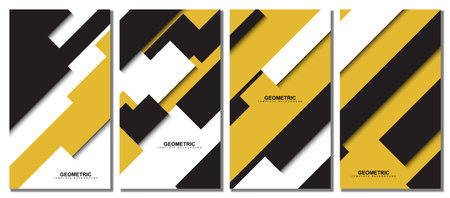 Abstract modern template set background. Vector illustration.のイラスト素材