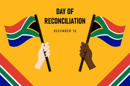 Day of Reconciliation background. Vector design illustration.のイラスト素材
