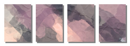 Abstract watercolor brush background. Set background. Vector illustration design.のイラスト素材