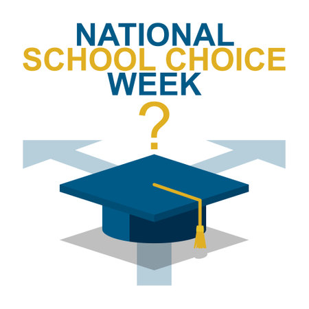 National School Choice Week background. Vector illustration design.のイラスト素材