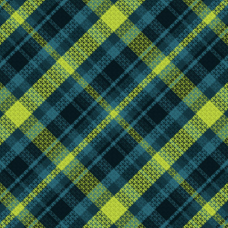 Tartan plaid pattern with dark color. Vector illustration.のイラスト素材