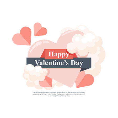 Valentines Day background. Vector illustration background.のイラスト素材