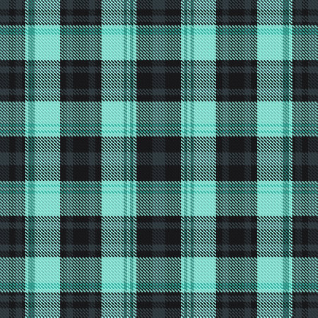 Tartan plaid pattern with dark color. Vector illustration.のイラスト素材
