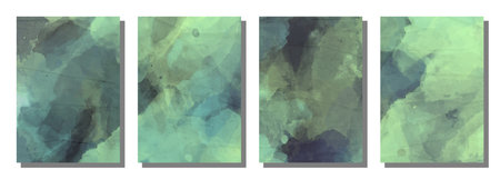 Abstract watercolor brush background. Set background. Vector illustration.のイラスト素材