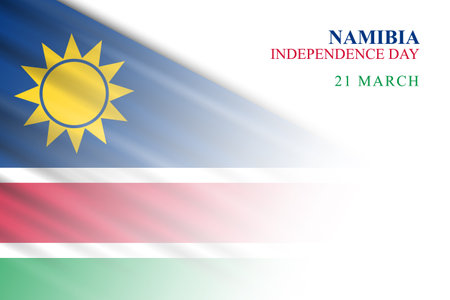 Namibia Independence Day background. Vector illustration background.のイラスト素材