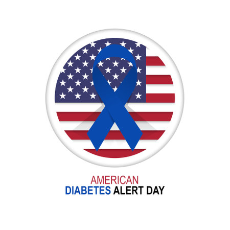 American Diabetes Alert Day background. Vector illustration background..のイラスト素材