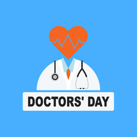 Doctors Day background. Design for banner. Vector illustration background.のイラスト素材