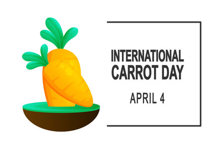 International Carrot Day background. Vector illustration background.のイラスト素材