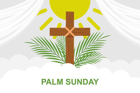 Palm Sunday background. Vector illustration background.のイラスト素材