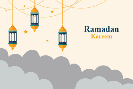 Ramadan Kareem background. Vector illustration background.のイラスト素材