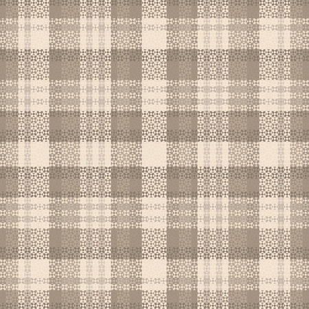 Seamless tartan plaid pattern with texture and pastel color. Vector illustration.のイラスト素材
