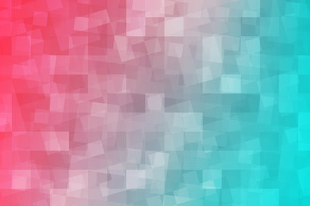 Abstract red and blue gradient square pattern background. Vector illustration.のイラスト素材