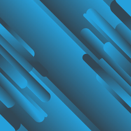 Blue gradient rounded lines background. Vector illustration.
