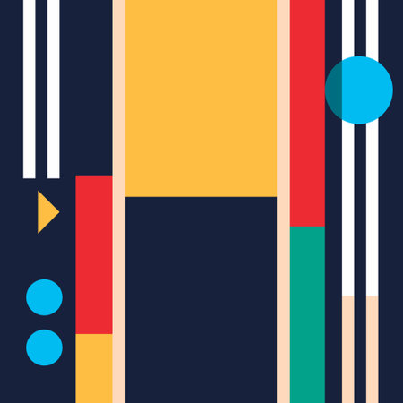 Abstract simple geometric background. Flat design in minimal color. Vector illustration.のイラスト素材