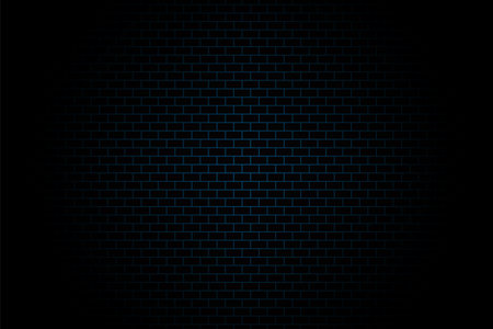 Blue brick texture background. Dark pattern. Vector illustration.のイラスト素材