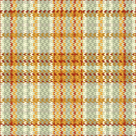 Tartan or plaid halloween color pattern. Vector illustration.のイラスト素材