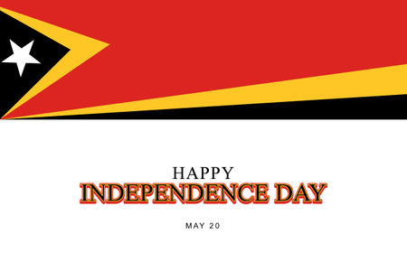 East Timor Independence Day background. Federal, Appreciation, Civic, Historical. Vector illustration.のイラスト素材