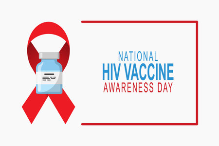 National HIV Vaccine Awareness Day background. Health, Diseases. Vector illustration.のイラスト素材