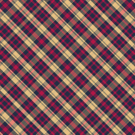 Tartan plaid pattern with texture. Vector illustration.のイラスト素材